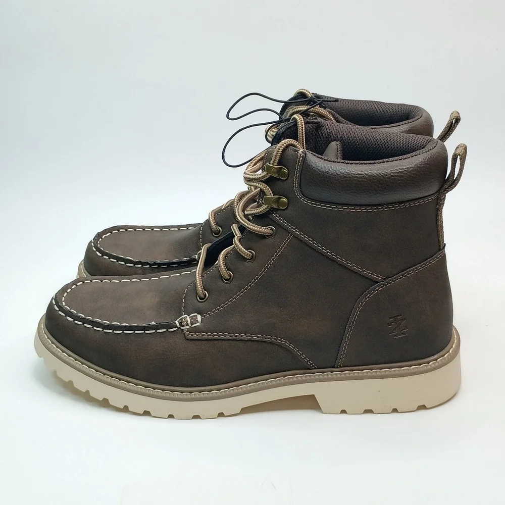 IZOD Miles Boot Men‎ Size 11 Brown Memory Foam Moc Toe Lace Up Chukka Boots
